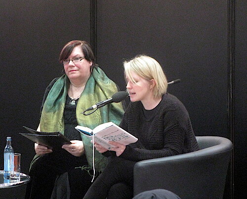 Ju Hornisch und Katharina Hartwell auf der Leipziger Buchmesse 2014