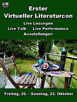 Offizielles Poster des Ersten Virtuellen Literaturcons