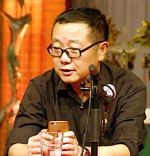 Cixin Liu am 17.10.2018 auf einer Lesung in Berlin