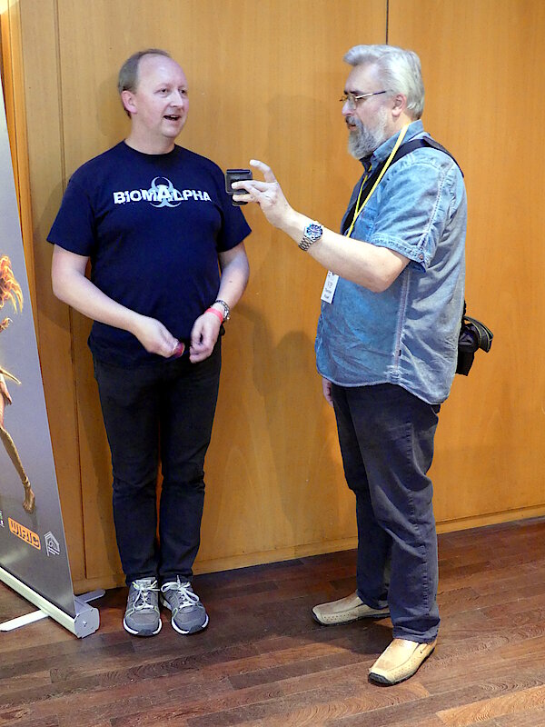 Frederic Brake und Thorsten Küper auf dem BuCon 2018