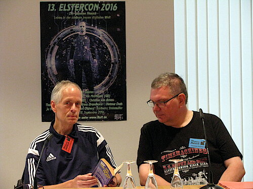 Andreas Brandhorst im Gespräch mit Thomas auf dem Elstercon 2016