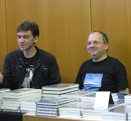 Uwe Post und Dirk van den Boom auf dem BuCon 2010