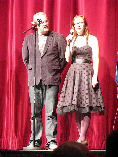 Christian und Judith Vogt bei der Verleihung des Deutschen Phantastik Preises 2013