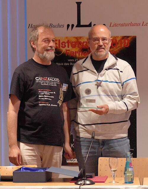 Thomas Recktenwald und Udo Klotz mit dem Preis