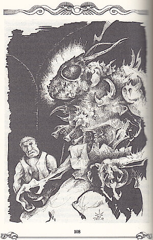 Thomas' Illustration zu »Cajù-Geheimnis« von Carsten Steenbergen in »Saramees Blut«